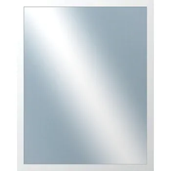 Zrcadlo DANTIK - Zarámované zrcadlo - rozměr s rámem cca 40x50 cm z lišty PERLA bílá lesklá vysoká (2746)