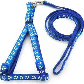 Postroj pro psa Surtep Animals Postroj s vodítkem na kotě 110/1cm Barva: Modrá