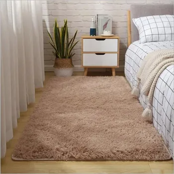 Koberec Koberec do obýváku a dětského pokoje | chlupatý koberec - Lehký velbloud,60 x 160 cm (23,6 x 63 palců)