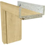 Obložková zárubeň Solodoor 60 L šířka 150 mm dub natur