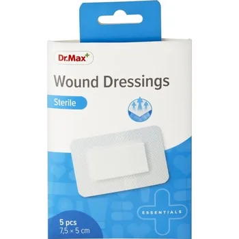 Náplast Dr. Max Wound Dressings Sterile 7,5x5 cm 5 ks
