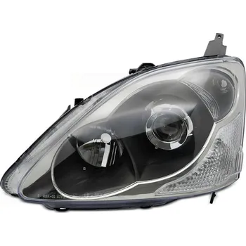 Přední světlomet TUNING-TEC Přední světlo Honda Civic 03-06 HATCHBACK černé, levé TYC