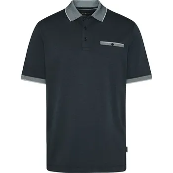 Pánské tričko Bugatti pánské triko s límečkem 8151 55091A 390 Modrá L