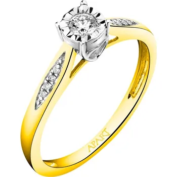 Prsten Prsten ze žlutého a bílého zlata s brilianty - 0,14 ct - ryzost 585 - 219.103