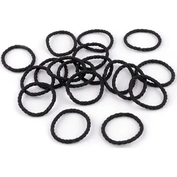 Malé gumičky do vlasů - černá