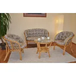 Ratanová sadací souprava Bahama velká medová MAXI levandule