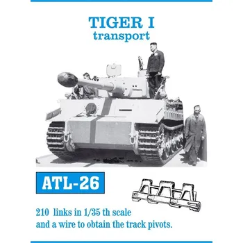 Plastikový model 1/35 ATL-026 TIGER I transport - Friul Model