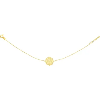 Náramek Zlatý náramek, anker - rozeta - AP534-0822