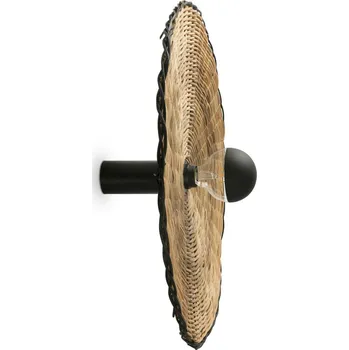 Svítidlo FARO COSTAS 600 H140 nástěnné a stropní svítidlo, černá/ratan