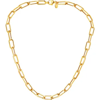 Náhrdelník Zlatý náhrdelník - paper clip - AP533-2917