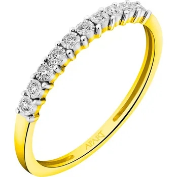 Prsten Prsten ze žlutého a bílého zlata s brilianty - 0,06 ct - ryzost 585 - 157.215