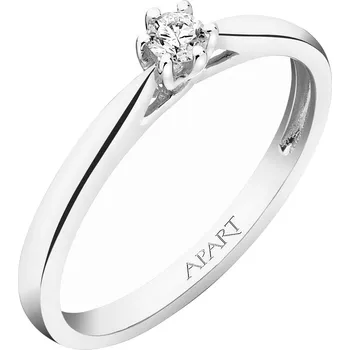 Prsten Prsten z bílého zlata s briliantem - 0,08 ct - ryzost 585 - 110.354