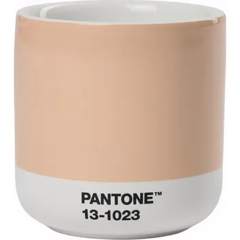 Světle oranžový porcelánový termohrnek Pantone Cortado Peach Fuzz 13-1023 175 ml