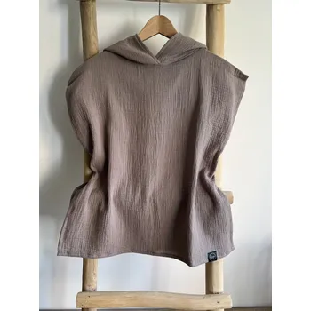 added EST.2020 MUŠELÍNOVÉ PONČO MOCCA Velikost: 1-3 roky