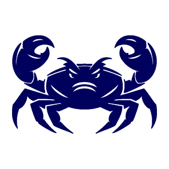 Samolepící dekorace SAMOLEPKA Krab 003 (23 - tmavě modrá) NA AUTO, NÁLEPKA, FÓLIE, POLEP, TUNING, VLASTNÍ TEXT, TISK, AUTOSAMOLEPKY.cz, POLEPY, OBRÁZEK, LOGO, SAMOLEPKY