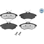 Sada brzdových destiček, vždy 4 kusy v sadě MEYLE 025 234 0719/PD