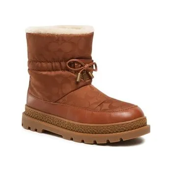 Dámská móda Sněhule Coach Kailee Nylon CE303 Hnědá 38