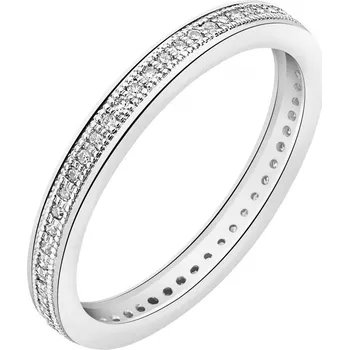 Prsten Prsten z bílého zlata s diamanty - Eternity - 0,15 ct - ryzost 585 - 160.527