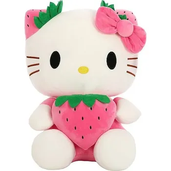 plyšák Plyšák Hello Kitty s jahodou 28 cm