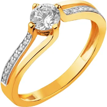 Prsten Zlatý prsten se zirkonem - P-1043.01