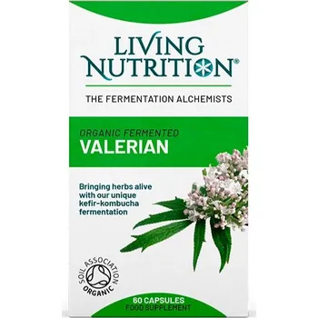 Přípravek na podporu paměti a spánku Living Nutrition | Fermentovaný kozlík lékařský - 60 kapslí Valerian: uvolnění, klid, lepší a hlubší spánek - 60 kapslí