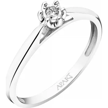 Prsten Prsten z bílého zlata s briliantem - 0,02 ct - ryzost 585 - 101.237
