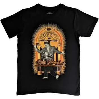 Pánské tričko Merch Sun Records: Sun Records Unisex T-shirt: Elvis Dancing (medium) M