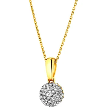 Přívěsek Zlatý přívěsek s diamanty - 0,09 ct - ryzost 585 - 105.202