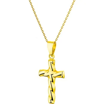 Přívěsek Zlatý přívěsek - kříž - AP533-7200