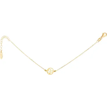 Náramek Pozlacený stříbrný náramek - motýli - AP534-5720