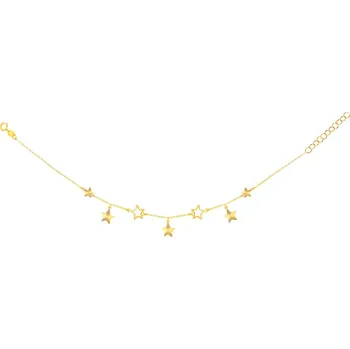 Náramek Zlatý náramek, anker - hvězdy - AP532-1273