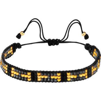 Náramek Náramek s prvky ze žlutého zlata a korálky - AP537-6699