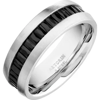 Prsten Prsten z ušlechtilé oceli s krystaly - AZ538-0315