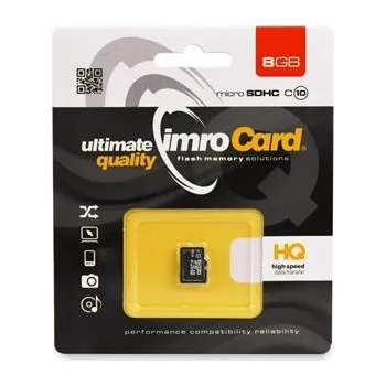 Paměťová karta IMRO PAMĚŤOVÁ KARTA MICRO SDHC 8GB CLASS 10 UHS (bez adaptéru)