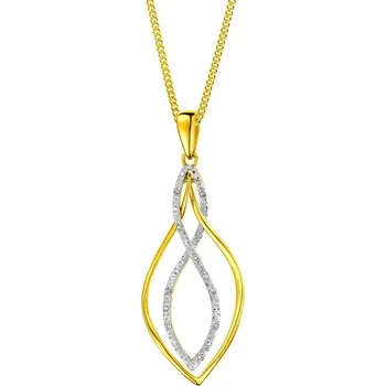 Přívěsek Zlatý přívěsek s diamanty - 0,03 ct - ryzost 585 - 220.441