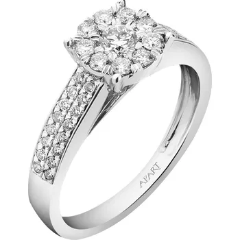 Prsten Prsten z bílého zlata s brilianty - 0,50 ct - ryzost 585 - 160.200