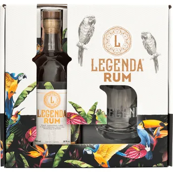 Rum Legenda Rum se sklenicí 38% 0,7l (darčekové balenie 1 pohár)