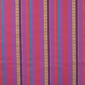 Šatovka 22639 šeříková, barevné vzorované pruhy, š.150