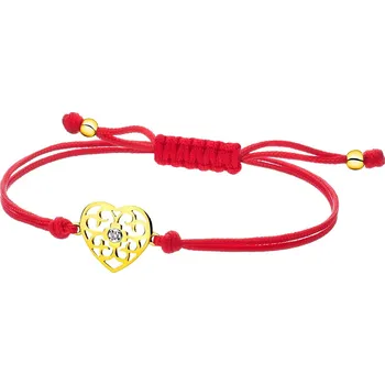 Náramek Náramek s prvky ze žlutého zlata s briliantem - 0,008 ct - ryzost 585 - 109.803/R