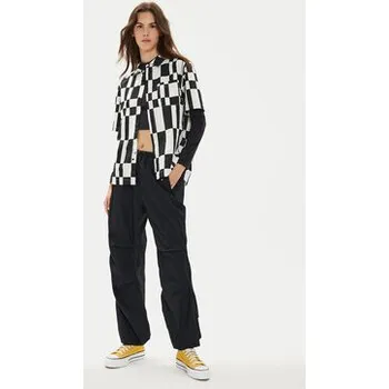 Pánská móda Converse Košile W Festival Aop Shirt 10026817-A01 Černá Regular Fit M