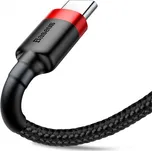 Datový kabel Baseus Cafule Cable USB for Type-C 2A 3m, červená-černá