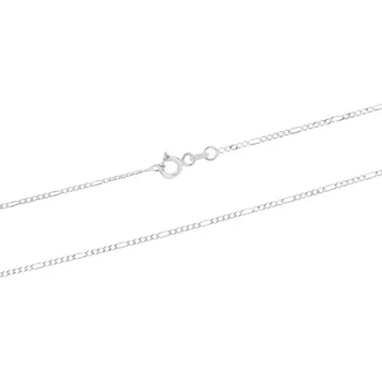 Řetízek GEMMAX Řetízek z bílého zlata Figaro 5+1 šířka 1,1 mm délka 50 cm – zlatý šperk ryzosti 585/1000 v Dárkovém balení s Certifikátem GUCWN-50-01505