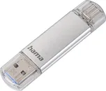 Hama Flash Pen Laeta, USB-C/USB-A 3.1, 256 GB, 40 MB/s, stříbrný 181075