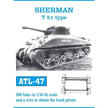 Plastikový model 1/35 ATL-047 SHERMAN T51 type - Friul Model