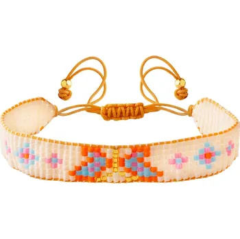 Náramek Náramek s prvky ze žlutého zlata a korálky - AP536-9168