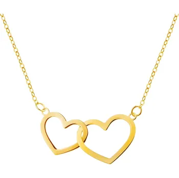 Náhrdelník Zlatý náhrdelník, anker - srdce - AP535-6021