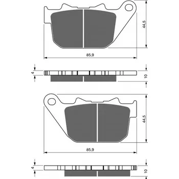 Brzda pro motocykl GOLDFREN Brzdové destičky GOLDFREN 274 S3