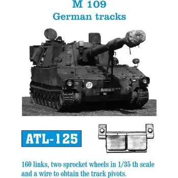 Plastikový model 1/35 ATL-125 German M-109 tracks - Friul Model