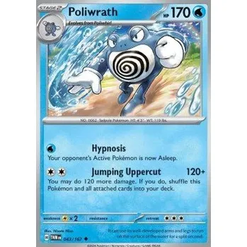 Volný čas Pokémon TWM 043/167 Poliwrath - Twilight Masquerade Stav: Near Mint, Verze: NORMAL