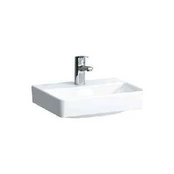 Umyvadlo Laufen Pro S - Umývátko, 45x34 cm, 1 otvor pro baterii, bez přepadu, s LCC, bílá H8159614001561